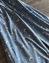 Load image into Gallery viewer, Brushed ribbed knit: Stone blue floral ⭐️
