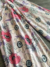 Load image into Gallery viewer, Double brushed poly: Dusty pink floral ⭐️
