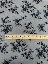 Load image into Gallery viewer, Mesh: 3 YD CUT REMNANT White black embroidered floral ⭐️
