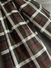 Load image into Gallery viewer, Sweater knit: 3.5 YD CUT REMNANT Brown green plaid ⭐️
