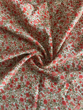 Load image into Gallery viewer, Linen blend: REMNANT(S) Beige pink red forest floral ⭐️
