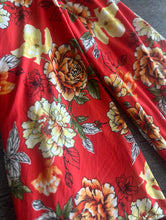 Load image into Gallery viewer, Double brushed poly: Fire red orange yellow floral ⭐️
