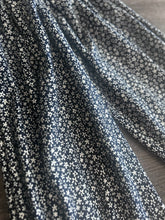Load image into Gallery viewer, Double brushed poly: Dark navy small floral ⭐️
