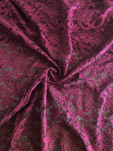 Load image into Gallery viewer, Stretch lace: Burgundy floral ⭐️

