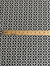 Load image into Gallery viewer, Swim spandex: 3 YD CUT REMNANT Black white geometric print ⭐️
