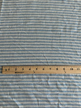 Load image into Gallery viewer, Woven: REMNANT(S) Baby blue off white gold lines ⭐️
