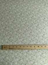 Load image into Gallery viewer, ITY Moss crepe: 4.5 YD CUT REMNANT Sage coral floral ⭐️
