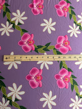 Load image into Gallery viewer, Double brushed poly: Lavender pink green tan beige floral ⭐️
