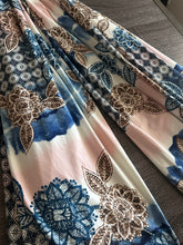 Load image into Gallery viewer, Double brushed poly: 2 YD CUT REMNANT Bohemian floral tie dye style ⭐️
