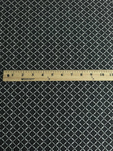 Load image into Gallery viewer, ITY: 2.25 YD CUT REMNANT Black cream geometric ⭐️

