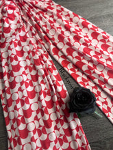 Load image into Gallery viewer, ITY: 3 YD CUT REMNANT Red retro design
