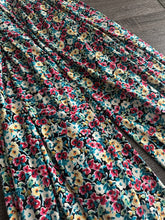 Load image into Gallery viewer, ITY: 3.75 YD CUT REMNANT Black multicolor full floral ⭐️
