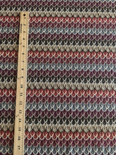 Load image into Gallery viewer, Lace: 1.5 YD CUT REMNANT Burgundy red beige design ⭐️

