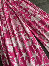 Load image into Gallery viewer, Swim spandex: REMNANT(S) Hot pink white starfish tropical floral ⭐️
