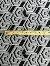 Load image into Gallery viewer, ITY: 2.25 YD CUT REMNANT Silver gray black abstract design ⭐️
