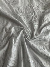 Load image into Gallery viewer, Lightweight cotton jersey: White sliver palm leaves ⭐️
