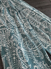 Load image into Gallery viewer, ITY w/ puff: 2 YD CUT REMNANT Icy blue puff Paisley ⭐️

