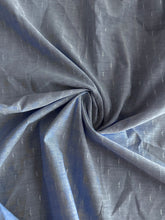 Load image into Gallery viewer, Cotton lurex woven: 3.25 YD CUT REMNANT Light cornflower blue ⭐️
