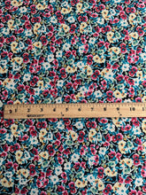 Load image into Gallery viewer, ITY: 3.75 YD CUT REMNANT Black multicolor full floral ⭐️
