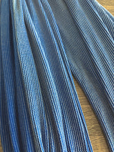 Load image into Gallery viewer, Urban ribbed knit: 3.5 YD CUT REMNANT Royal blue white stripe ⭐️
