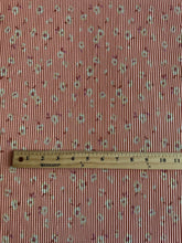 Load image into Gallery viewer, Pleated polyester (satin like): 3.5 YD CUT REMNANT Peach floral ⭐️
