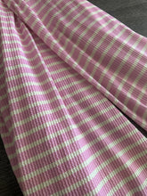 Load image into Gallery viewer, Urban ribbed knit: 4 YD CUT REMNANT Cream pink stripes ⭐️
