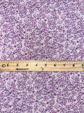 Load image into Gallery viewer, Woven (bubble crepe like): 4 YD CUT REMNANT Purple pink floral ⭐️
