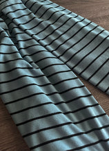 Load image into Gallery viewer, Sweater knit: 3 YD CUT REMNANT Steel black stripes ⭐️
