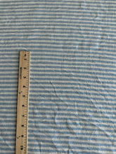 Load image into Gallery viewer, Woven: REMNANT(S) Baby blue off white gold lines ⭐️
