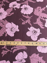 Load image into Gallery viewer, Double brushed poly: Dark mauve floral ⭐️
