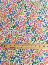 Load image into Gallery viewer, Brushed ribbed knit: White vibrant multi color floral ⭐️
