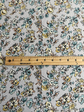 Load image into Gallery viewer, Brushed ribbed knit 3 YD CUT REMNANT: Lightest lavender sketched floral ⭐️
