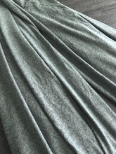 Load image into Gallery viewer, Brushed sweater knit: 4.5 YD CUT REMNANT Heathered gray green undertone ⭐️

