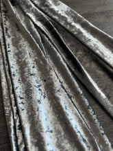 Load image into Gallery viewer, Crushed velvet: 1/2 YD CUT REMNANT Silver ⭐️
