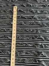 Load image into Gallery viewer, Stretchy knit (ruffled): Black white ruffled ⭐️
