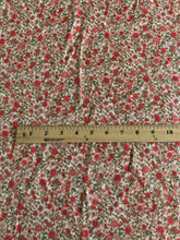 Load image into Gallery viewer, Linen blend: REMNANT(S) Beige pink red forest floral ⭐️
