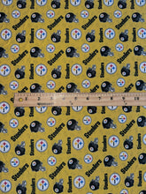 Load image into Gallery viewer, Double brushed poly: 1 YD CUT REMNANT Steelers ⭐️
