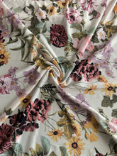 Load image into Gallery viewer, Power mesh: White lavender pink yellow floral ⭐️
