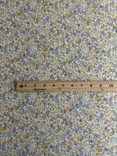 Load image into Gallery viewer, Double brushed poly: Off white yellow lavender green small floral ⭐️
