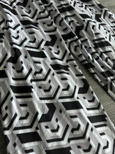 Load image into Gallery viewer, ITY: 2.25 YD CUT REMNANT Silver gray black abstract design ⭐️
