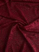 Load image into Gallery viewer, Stretch lace (scalloped edge): Burgundy ⭐️

