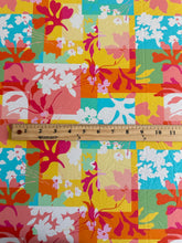 Load image into Gallery viewer, Swim spandex: REMNANT(S) Multicolor patchwork floral design ⭐️
