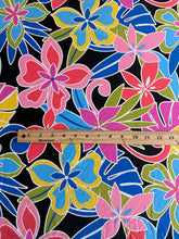 Load image into Gallery viewer, Swim spandex: 4 YD CUT REMNANT Multi color large floral ⭐️
