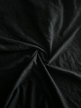Load image into Gallery viewer, Brushed ribbed knit: 1.75 YD CUT REMNANT Black ⭐️
