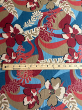 Load image into Gallery viewer, Oakley sweater knit: Teal tan burgundy floral ⭐️
