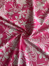 Load image into Gallery viewer, Swim spandex: REMNANT(S) Hot pink white starfish tropical floral ⭐️
