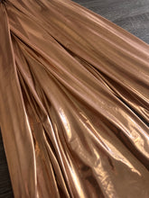 Load image into Gallery viewer, Poly spandex: 2.5 YD CUT REMNANT Shiny penny ⭐️
