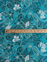 Load image into Gallery viewer, Swim spandex (textured): REMNANT(S) Ocean teal tropical ⭐️
