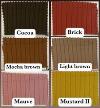 Load image into Gallery viewer, Brushed ribbed knit: 8x3 Yummy brushed rib: Solid colors ⭐️
