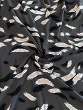 Load image into Gallery viewer, ITY w/ puff: 1.25 YD CUT REMNANT Smoky gray brown puff brush strokes ⭐️

